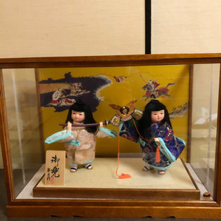 翠月作　わらべ　五月人形