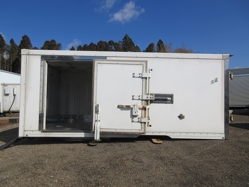 ♪千MN03♪物置♪コンテナ♪手頃♪スライドドア付♪アルミ冷蔵箱♪