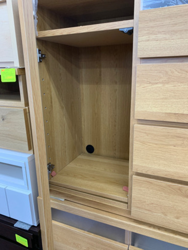 ?新生活応援?✨新品　永野家具　ガラス窓キャビネット