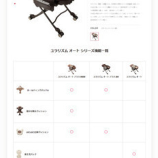 アップリカ ユラリズムオート テーブル付き電動ハイローチェア