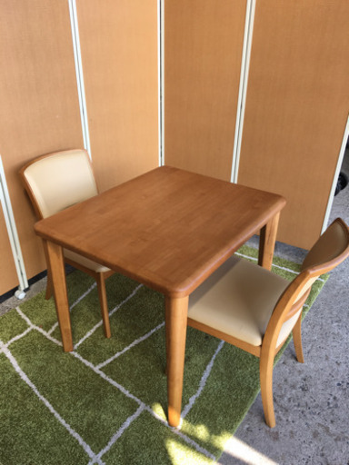 ☆天然木ダイニングセット☆2人用☆美品です♪