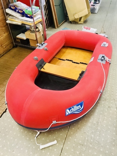 商談中※一ヶ所破れ有り/Achilles/アキレス 2人乗りゴムボート EC2-521ウッドフロアモデル(未使用品)