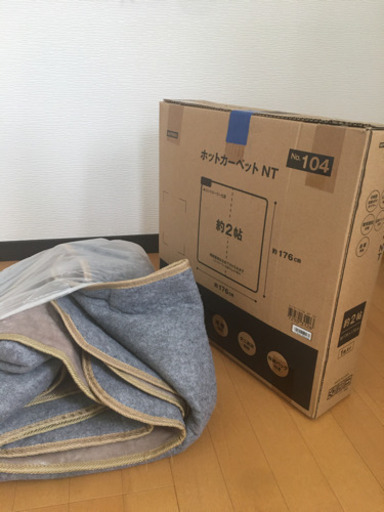 ニトリ　2畳用ホットカーペット　絨毯付き
