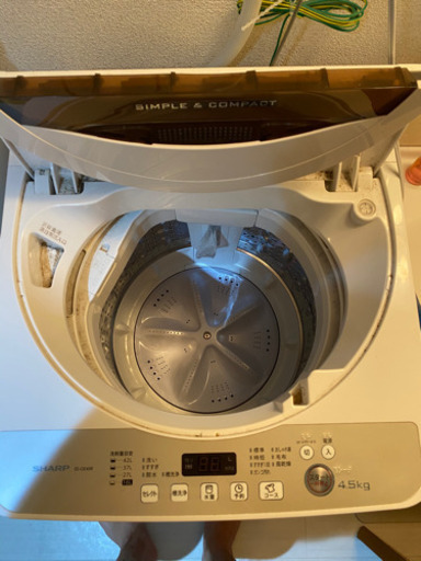 美品★洗濯機★SHARP★4.5kg★2016年製造★