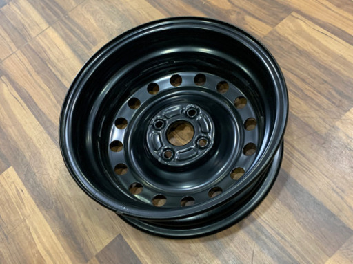【苫小牧バナナ】スチールホイール 新車外し 4本セット 14インチ 5J 4穴 PCD100 ハブ径53mm B