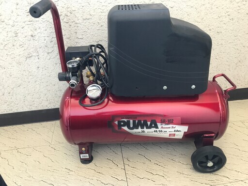 PUMA エアコンプレッサー　SR-102　容量30L
