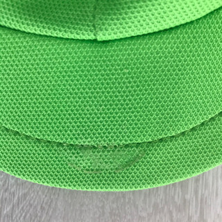 値下げ☆園庭帽☆黄緑☆きみどり☆日除け付き☆名入れ無し☆幼稚園☆保育園の画像