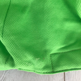 値下げ☆園庭帽☆黄緑☆きみどり☆日除け付き☆名入れ無し☆幼稚園☆保育園の画像