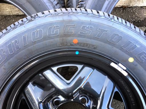 ジムニー 175/80R16 BS 4本＋スペアスチール付1本 新車外しタイヤ
