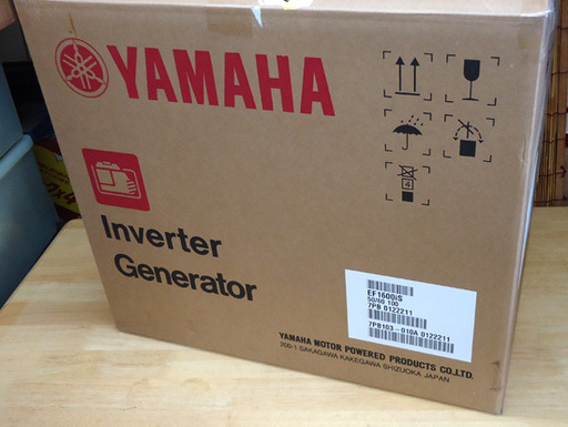 未使用 YAMAHA 発電機 防音型インバータ発電機 1.6kVA 軽量20kg EF1600iS 札幌市 アウトレットモノハウス平岸店