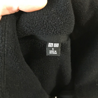 UNIQLO フリースフルジップジャケット（長袖）BLACK MEN Sの画像