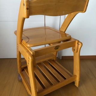 木製学習イス　学習机用の画像