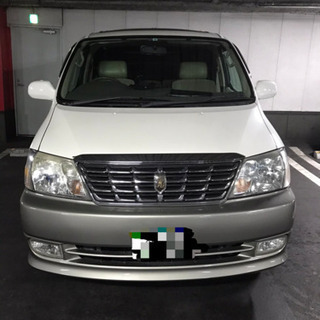 グランドハイエース！ダブルサンルーフ、電動カーテン、ヘッドレスト...