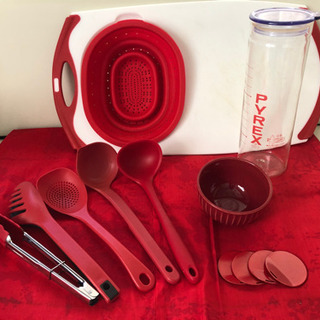 ❤️赤いキッチングッズセットで‼️