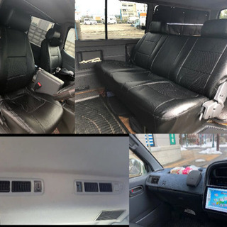 個人出品　4WD！バンライフ♪車中泊♪ハイエーススーパーGL  FFヒーター　スノボ　サーフィン　釣りに　自家用車使用の画像