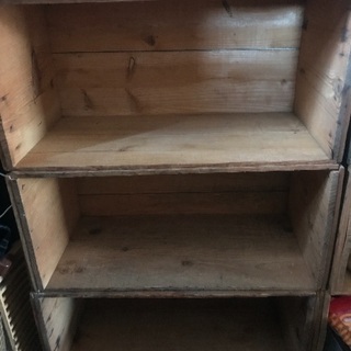 りんご箱×3個セット/3.21まで取りに来られる方