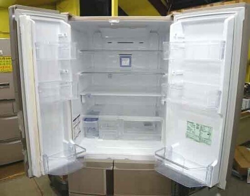 札幌 465L 2014年製 6ドア冷蔵庫 三菱 MR-R47X-F フレンチドア 両開き 観音開き 自動製氷 新生活 400Lクラス