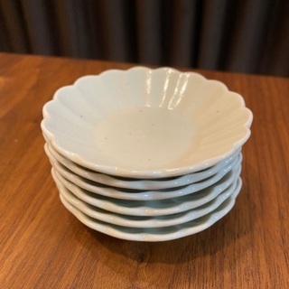 東屋　豆皿　土灰　たんぽぽ　６枚