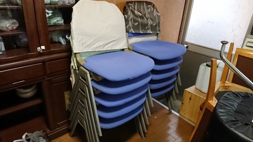 ★SOLD OUT★高級椅子 チェア【中古】オカムラ okamura １脚～　青　ブルー　会議　ミーティング