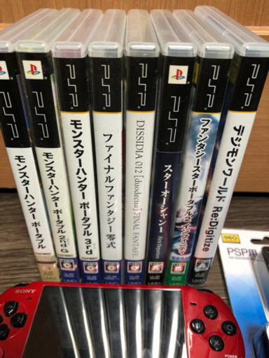 PSP3000本体2台、ソフト8本セット