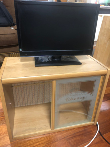 TV(19型)+テレビ台(dvd等収納可)