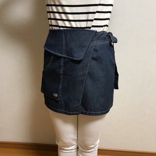 ★美品★デニム生地タイプのエプロン