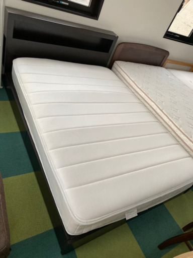 ダブルベッド　引き出し付　中古　リサイクルショップ宮崎屋20.5.22