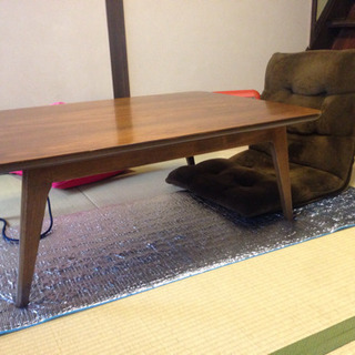 北欧風こたつ 座椅子付きの画像