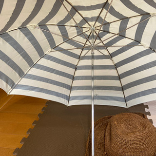 日傘、帽子のサマーセットの画像