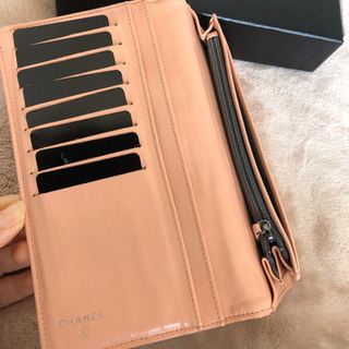 【超美品】シャネル　長財布　ピンク　カメリアの画像