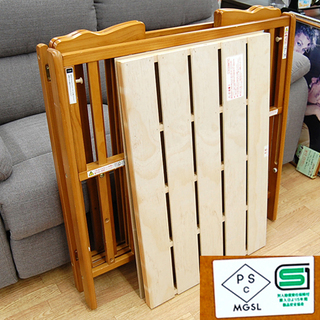 大和屋 パタン折りたたみミニベビーベッド 赤ちゃん ベビー用品 ライト