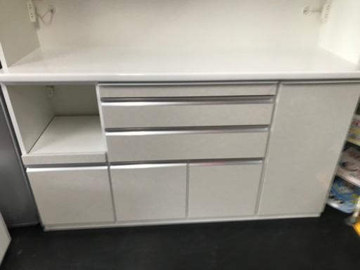 大きめ白物食器棚(松田家具)【美品】