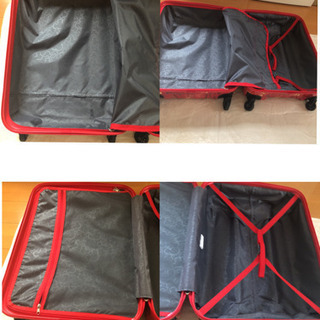 キャリーケース ミッキーマウス ミニーマウス 赤 レッド ディズニー 旅行の画像