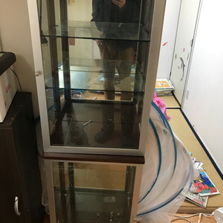 ショーケース　2個　3月31日まで取りに来てくれる方の画像