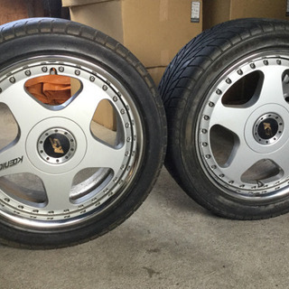 中古　255/40ZR17 タイヤ付き　5穴　ホイール　 KOE...