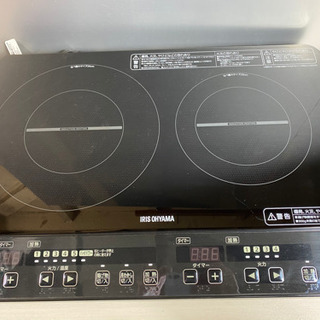 2017年製　アイリスオーヤマ　2口IHコンロ　引取予定の画像