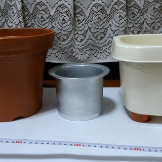 無料　新品風　植木鉢　いろいろ　3個セット