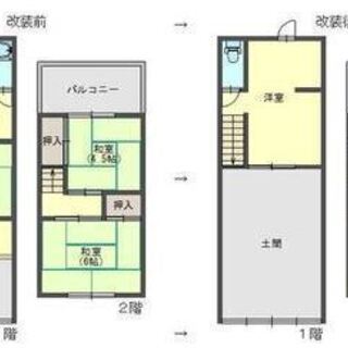 ★貸店舗・事務所（一括）★	 今川駅７分　２階建て店舗・事務所　１階約１１坪　リノベ渡し 2階建/1階 - 大阪市