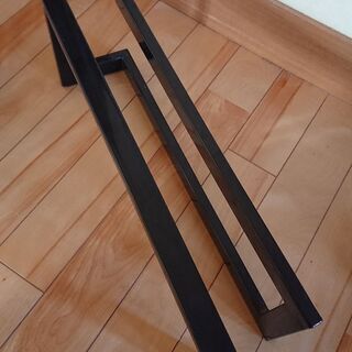 おしゃれなスリッパ立て　スチール黒つやあり　新生活の画像