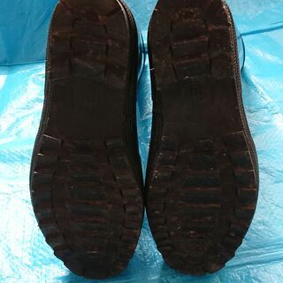 男性用　中古☆カバー付き長靴ZIPLOA　２５・５ｃｍEEE　ネイビー　ガーデニングにの画像