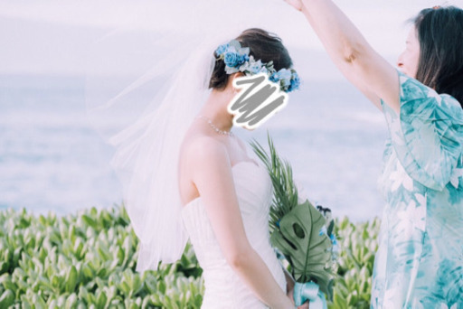 ウェディングドレス　ベールセット