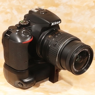 ☆極上美品＆自撮り＆Wifi搭載☆ニコン D5500 レンズ＋グリップセット