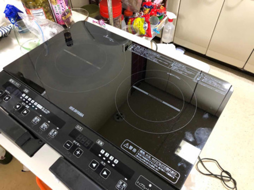 ２口IH コンロ　アイリスオーヤマ