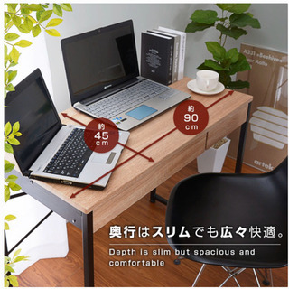〈新品未使用〉〈組立済〉〈カフェ風パソコンデスク〉の画像