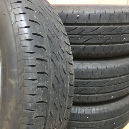 値下げ‼️135-1ブリヂストン155/65R14ダイハツ純正アルミホイール付4本セット14×4.5J +45 BRIDGESTONE NEXTRY