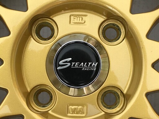 ステルスレーシング ME-01 STEALTH RACING 16インチ 5.5J+43 PCD100 ４穴 中古４枚美品