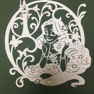 切り絵 ラプンツェル