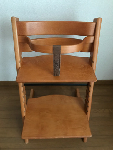 中古品　ベビーガードつきSTOKKE ストッケ TRIPP TRAPP トリップトラップ 子供椅子 ベビーチェア