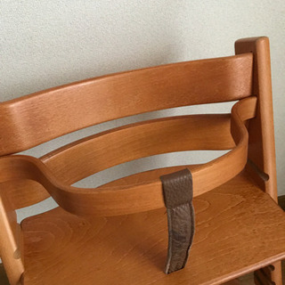 中古品　ベビーガードつきSTOKKE ストッケ TRIPP TRAPP トリップトラップ 子供椅子 ベビーチェアの画像