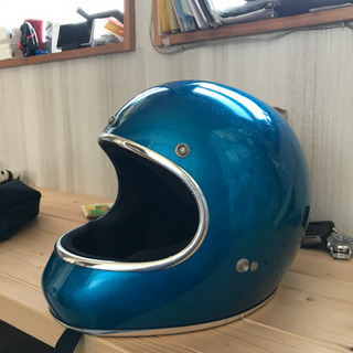 青ラメヘルメット　ビンテージ風　